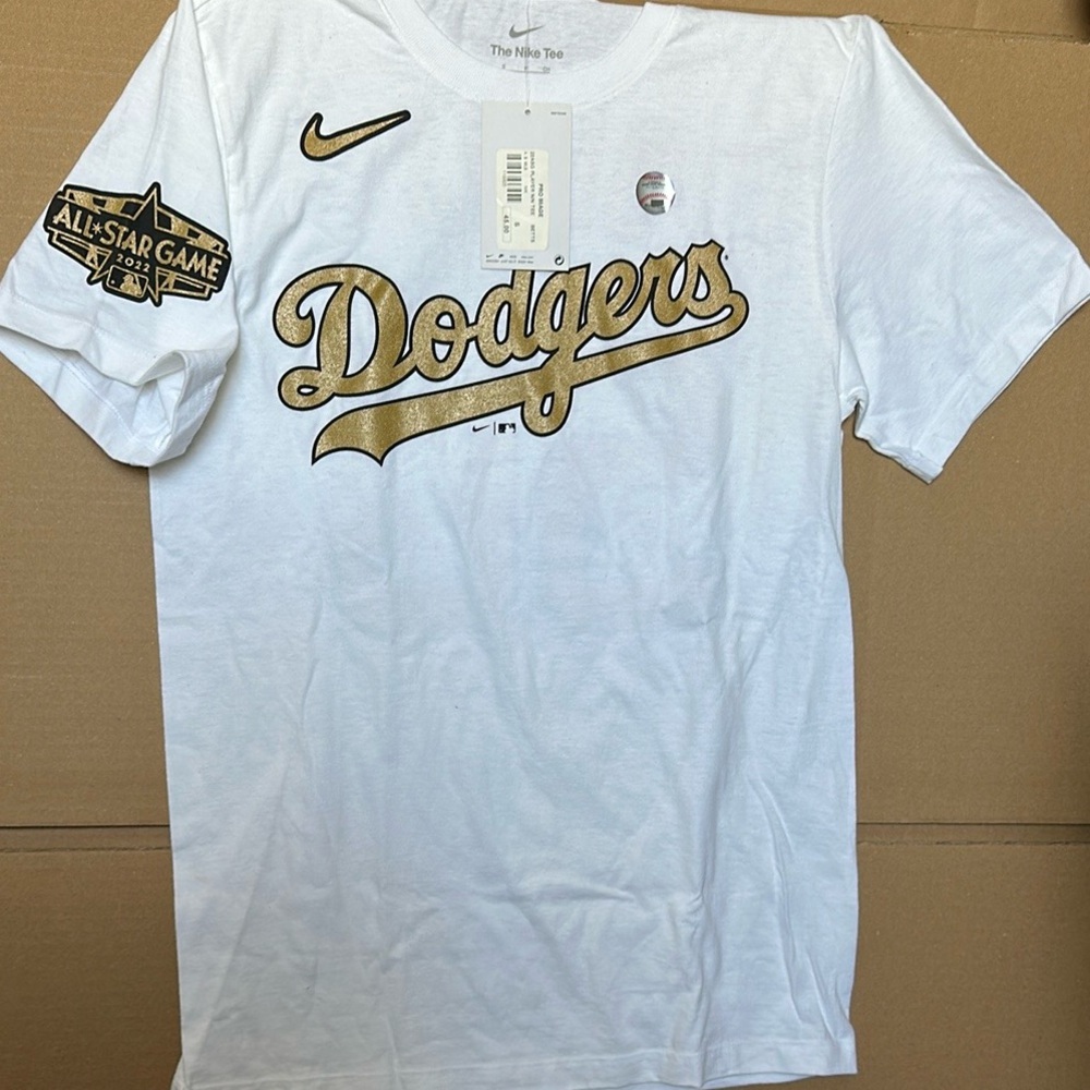 Nike White Tee with Black Logo